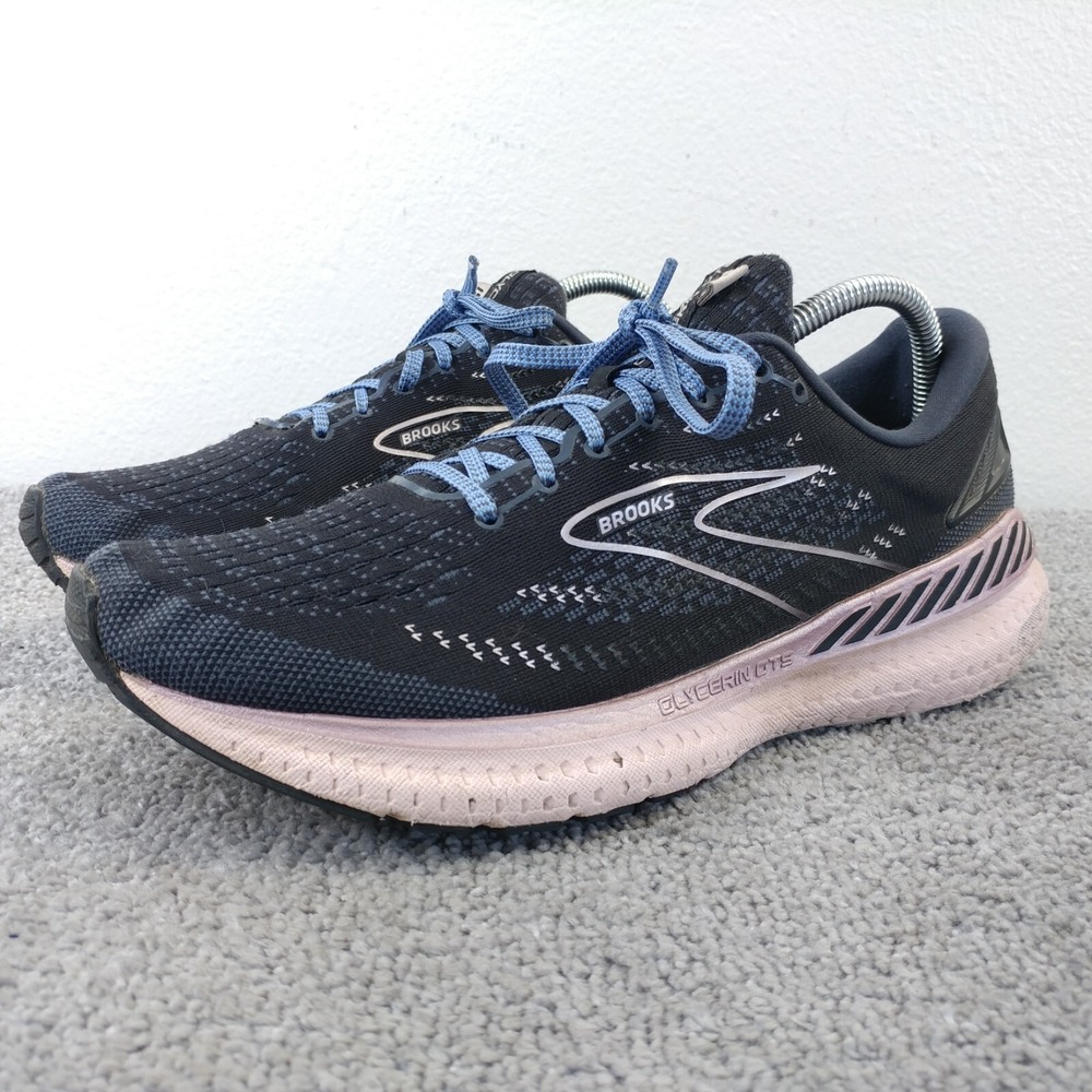 Brooks Glycerin GTS 19 Womens Size 11 Running Shoes Gray Pink Sneakers 1203441B